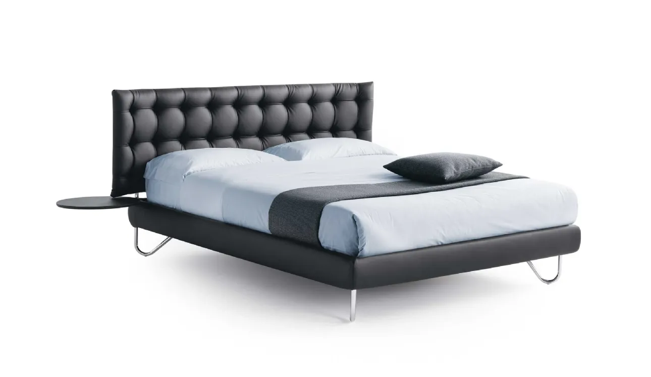 Letto imbottito Hug 05 Low di Noctis