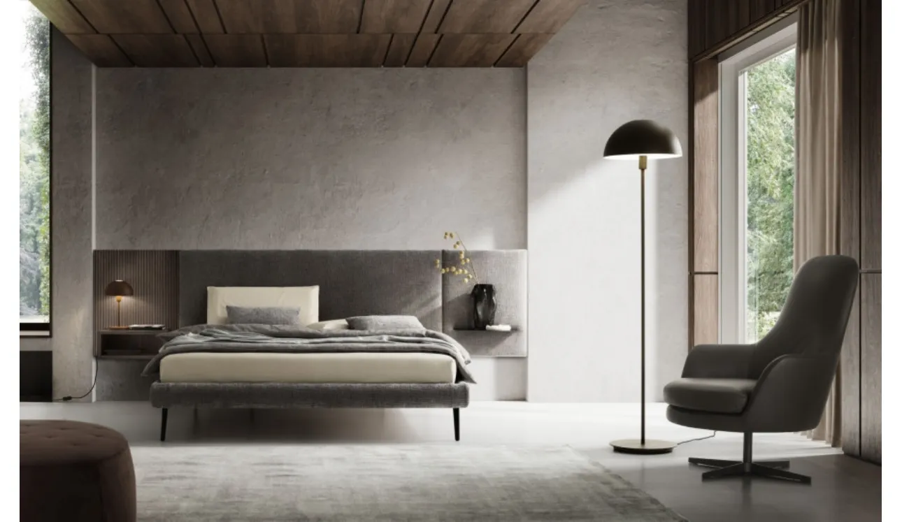 Letto in tessuto Wall di Le Comfort